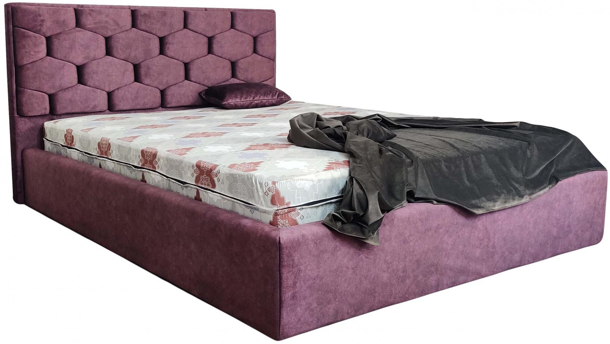 Кровать BNB Octavius Premium Simple с дополнительной цельносварной рамой 120х190 см Фиолетовый (bnb_190_0177)