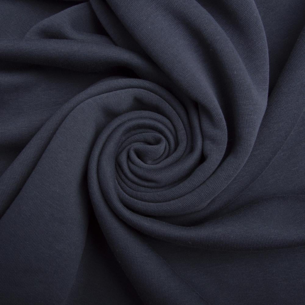 Ткань трикотаж Сезон трехнить флис Темно-серый (23796)