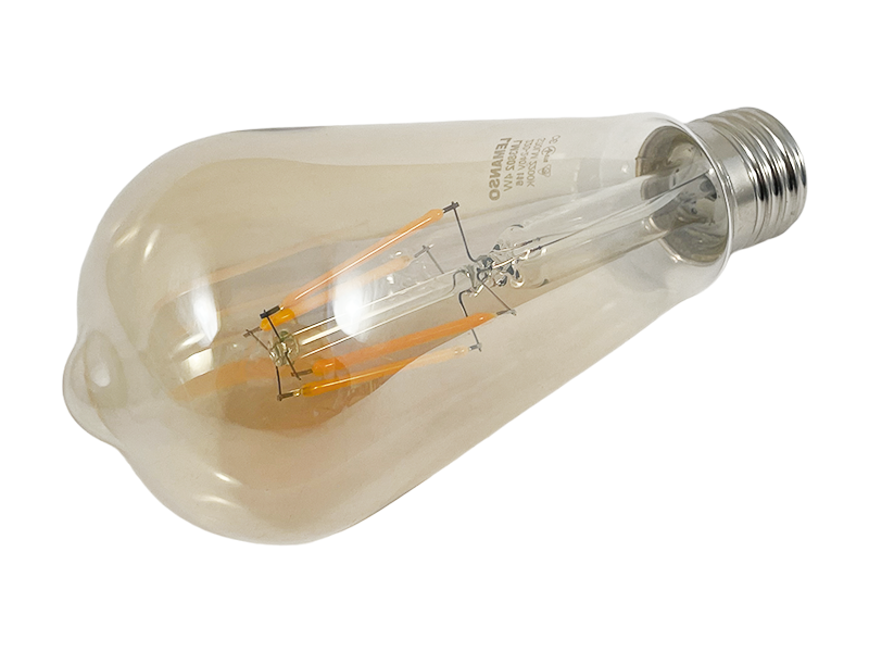Лампа светодиодная Lemanso LM3802 Эдисона 4W ST64 E27 320 Lm 2200K 220-240V Золотой (22811316)