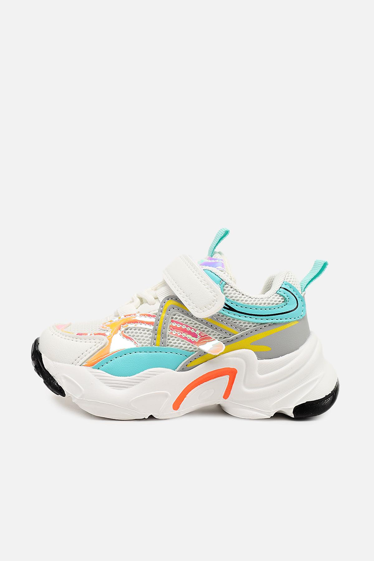 Кроссовки для девочки ЦБ-00273961 на плоской подошве р. 30 Белый (SKT001057216)