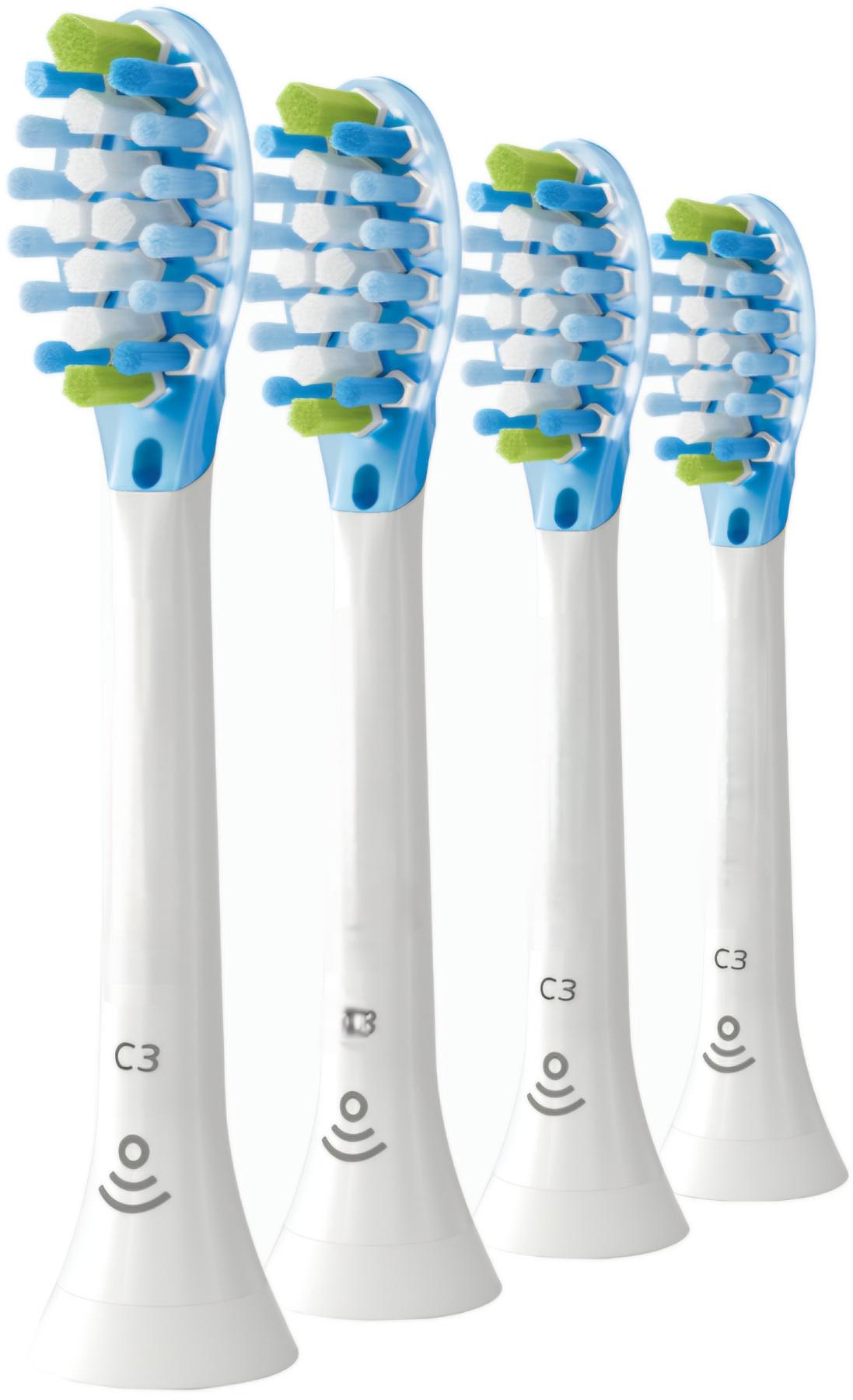 Насадки совместимые с зубной щеткой PHILIPS C3 Premium Plaque Defense Белый