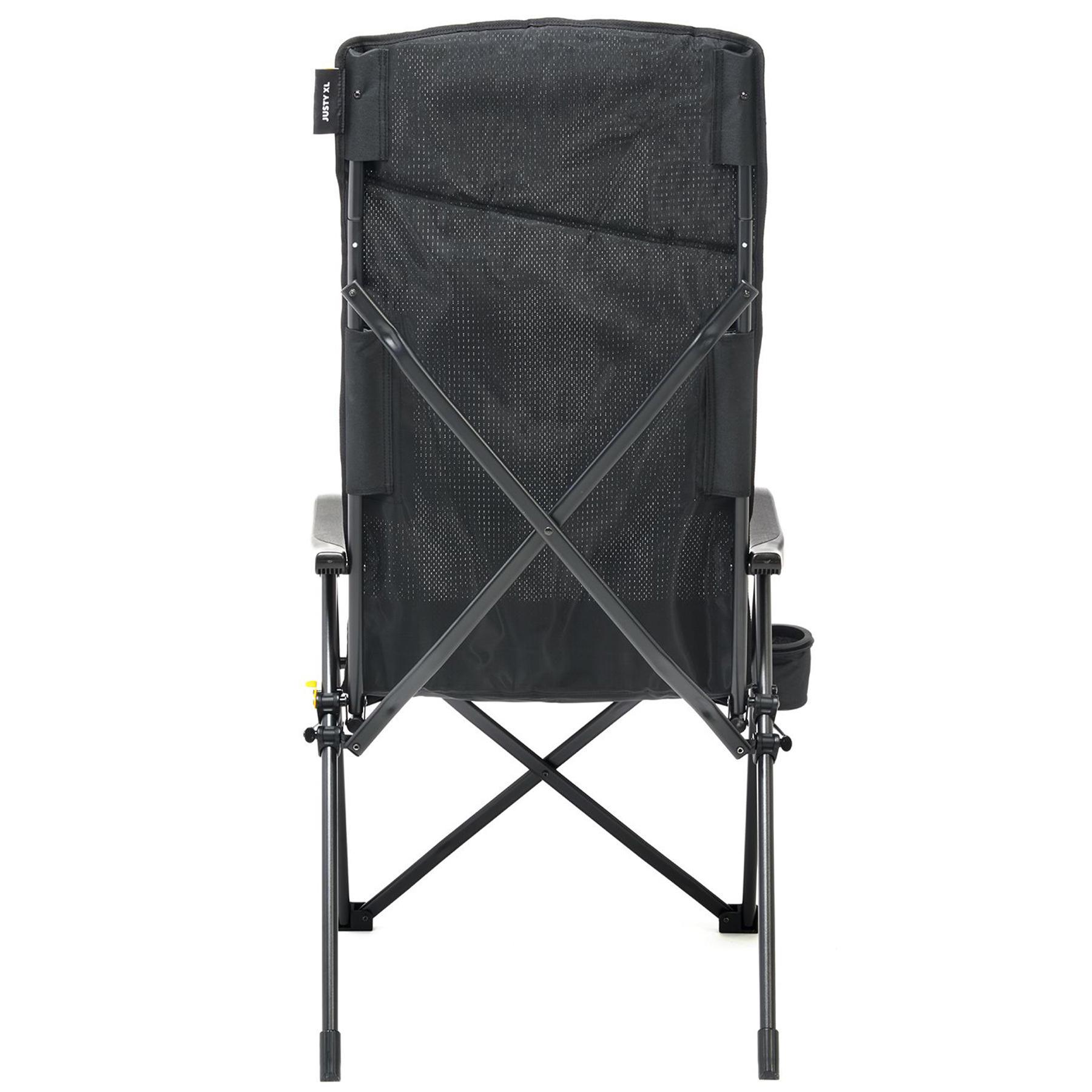 Туристичне крісло розкладне Uquip Justy XL Black (244053) - фото 4