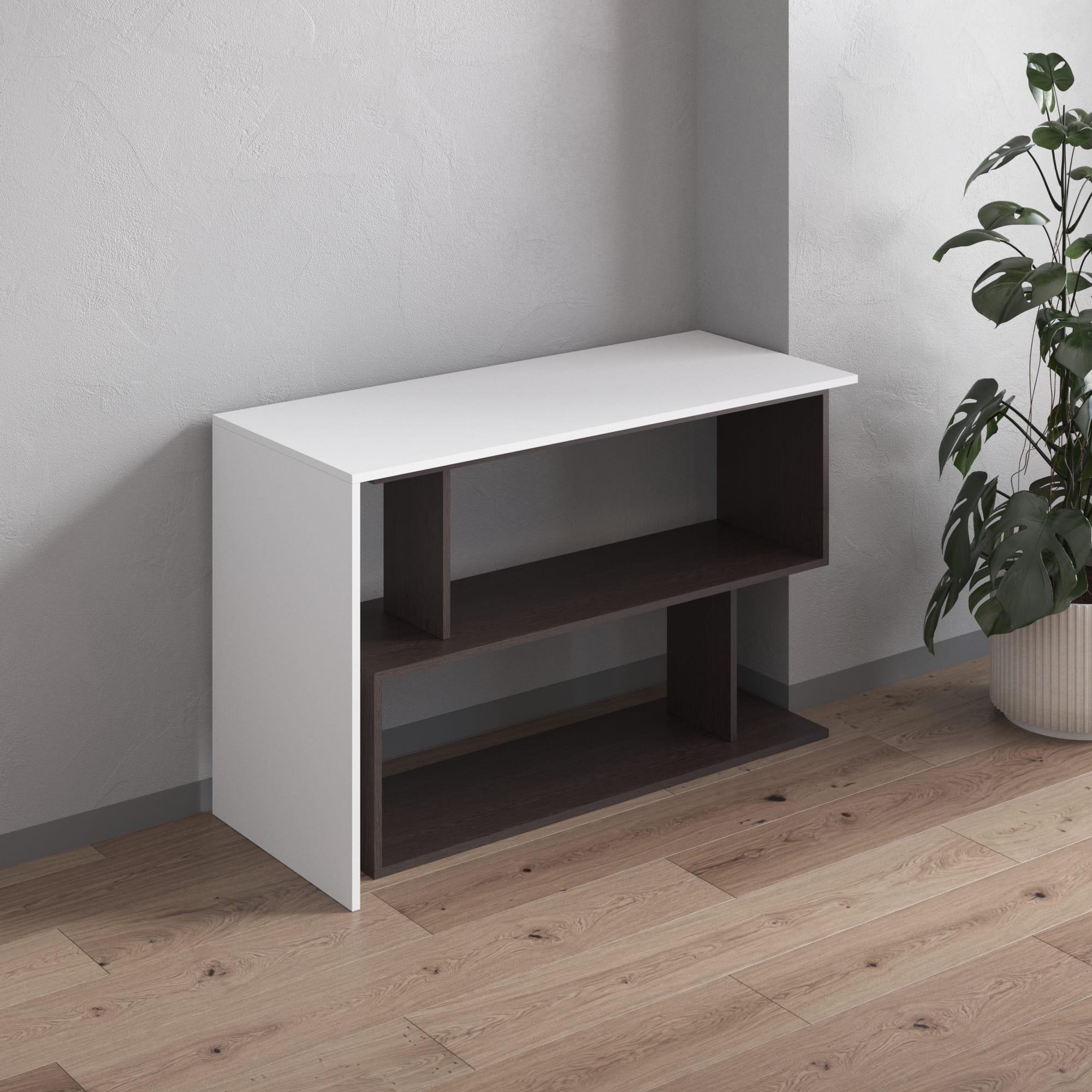 Стіл трансформер ЛДСП Білий з венге - фото 3 Стіл трансформер ЛДСП Білий з венге - фото 3