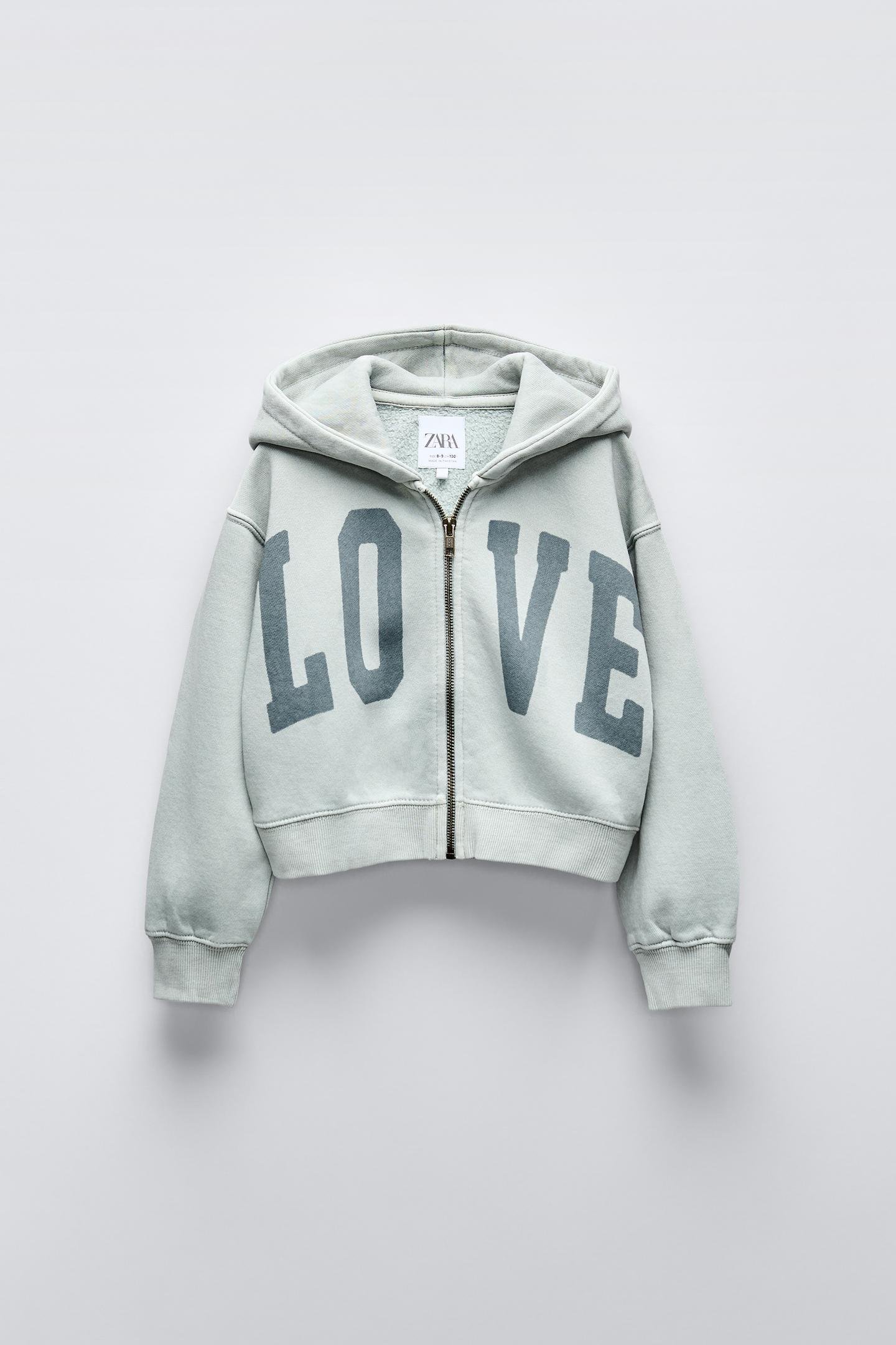 Худі для дівчинки Zara на блискавці 140 см (0257707560)