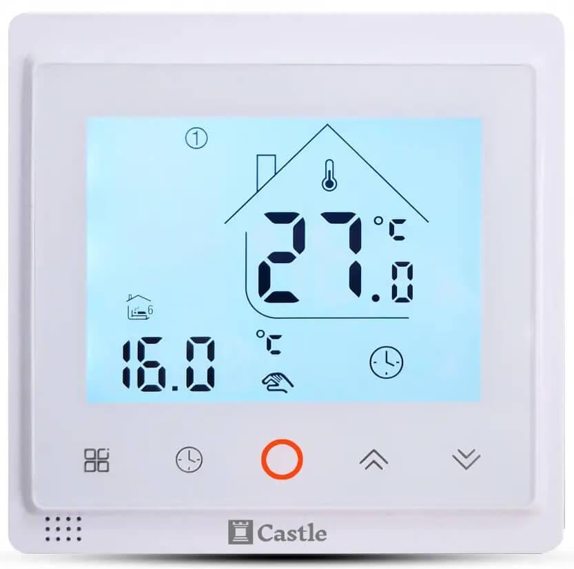 Терморегулятор Castle AC603H c WI-FI Белый