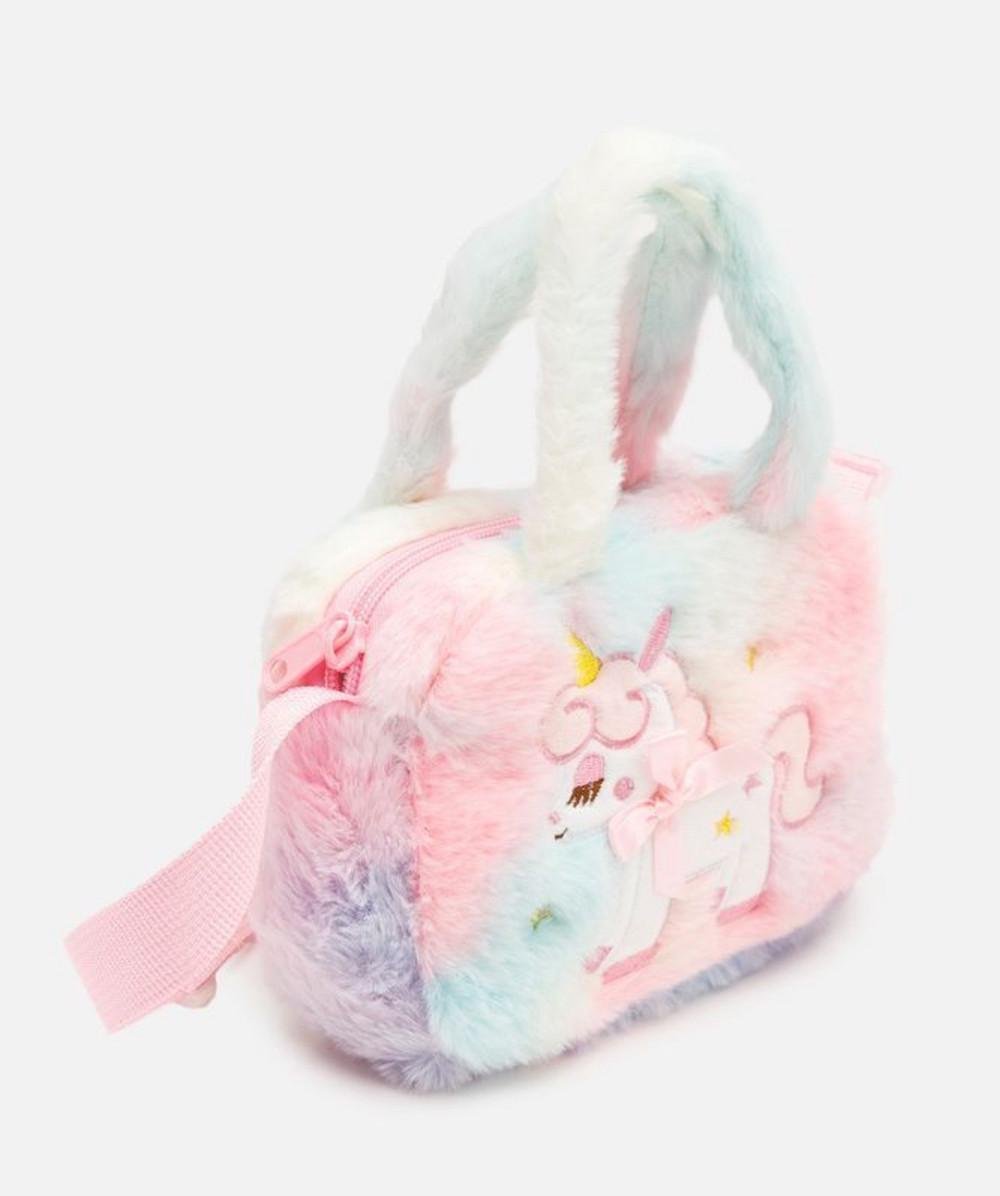 Сумочка мягкая детская Единорог с длинным ремешком и молнией (2764500743)