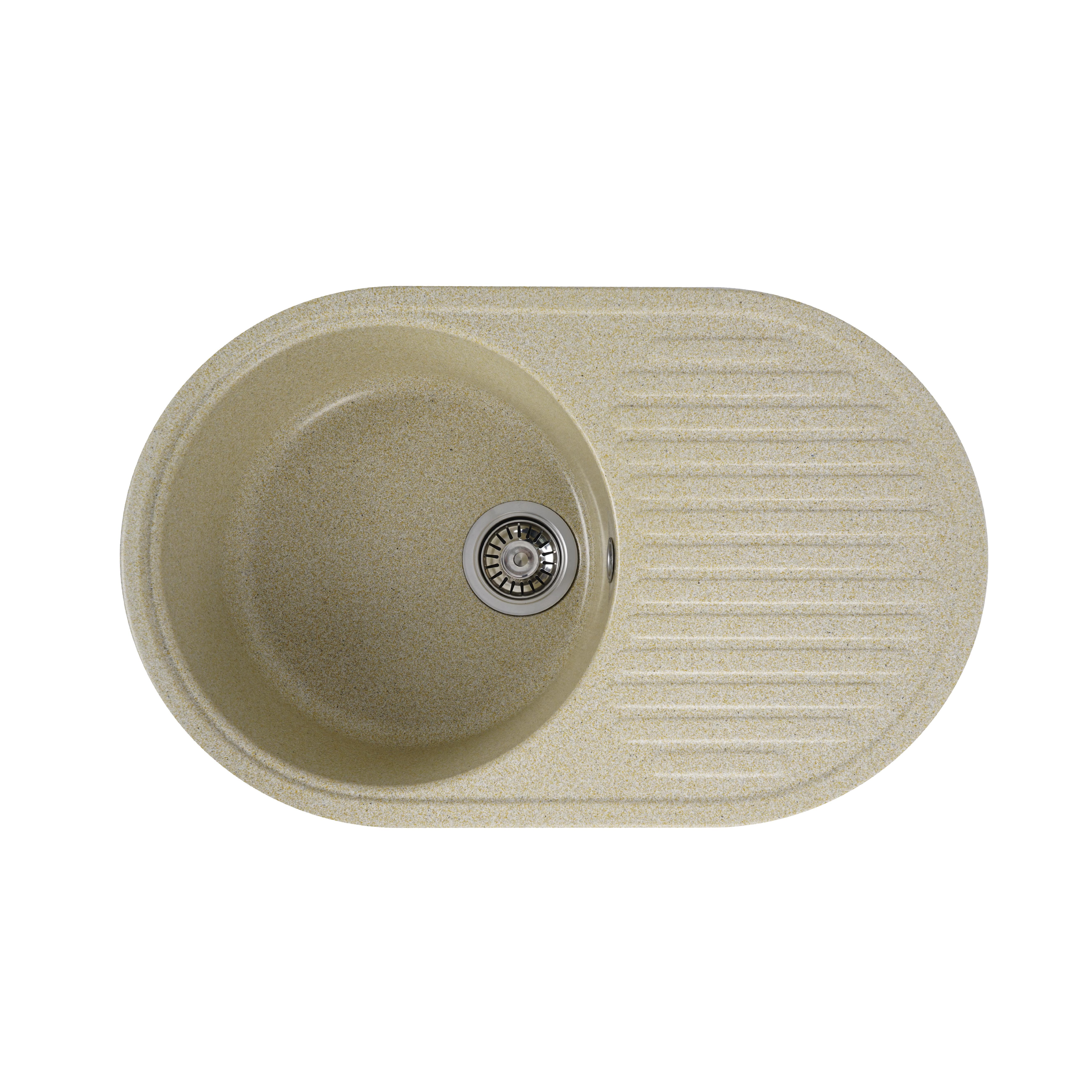 Мойка для кухни Platinum 7346 Astoria гранит глянец Бежевый