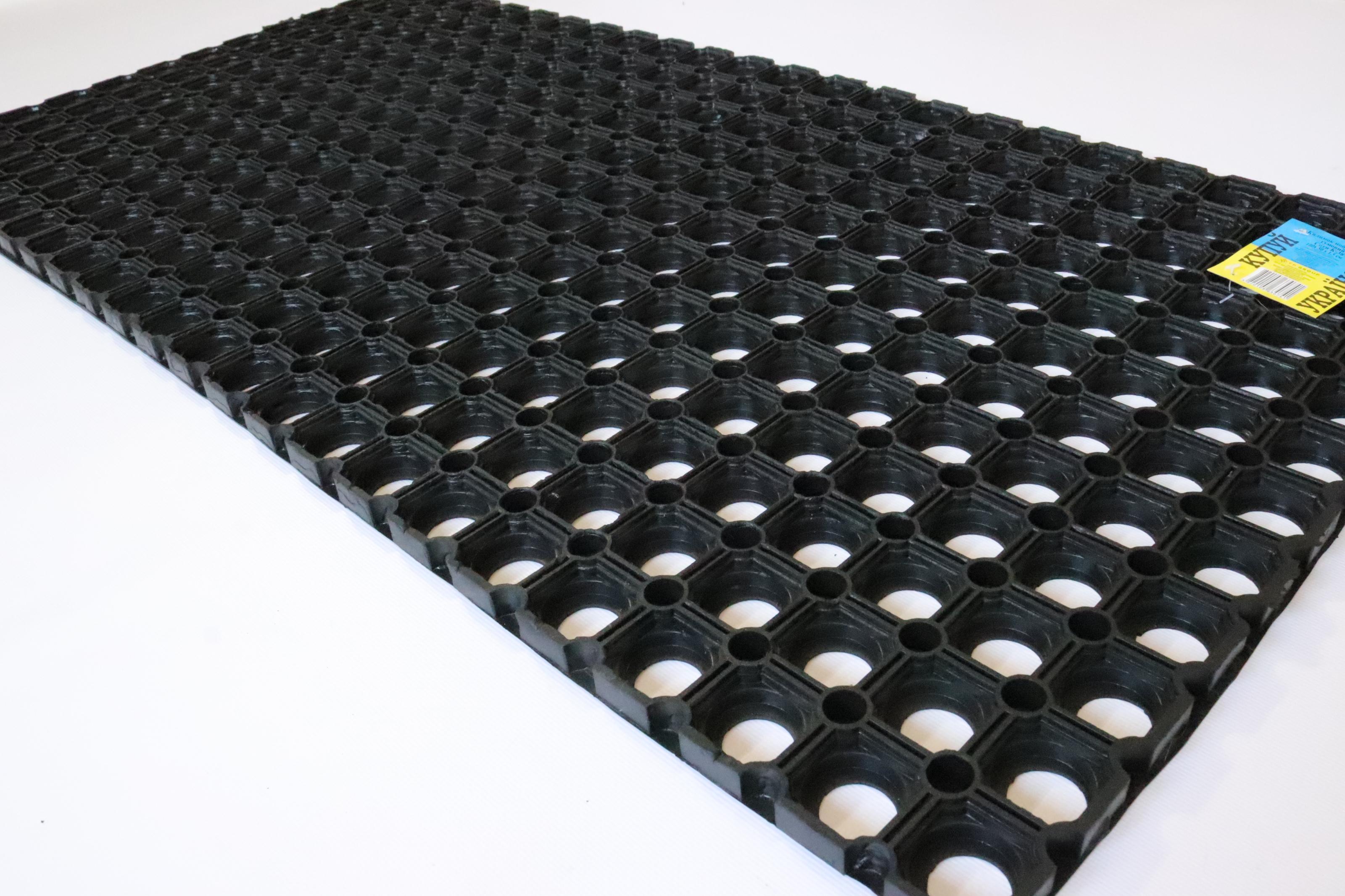 Килимок вхідний Соти гумовий 50x100 см (к-38) - фото 2