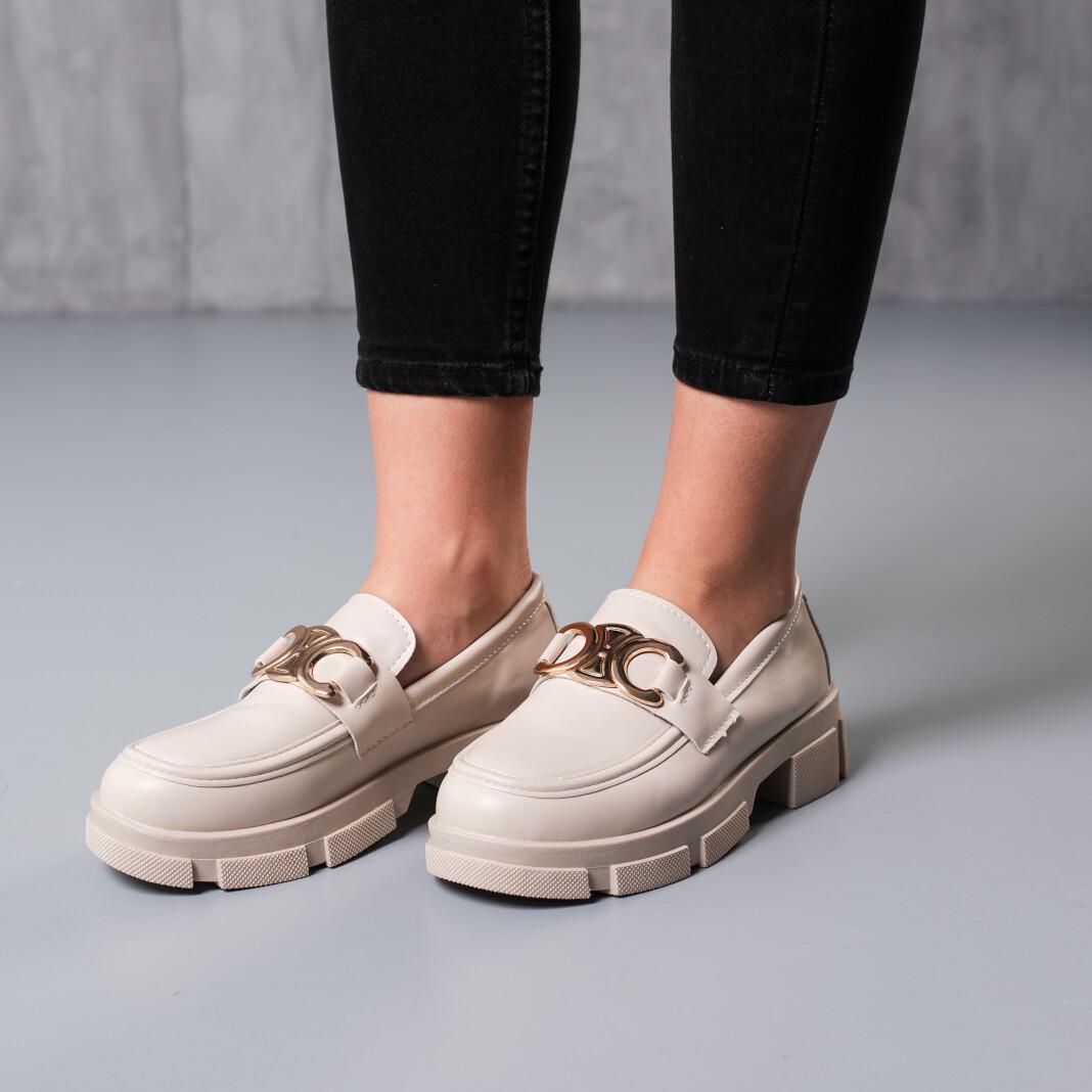 Броги женские Fashion р. 40 25,5 см Бежевый (3754)