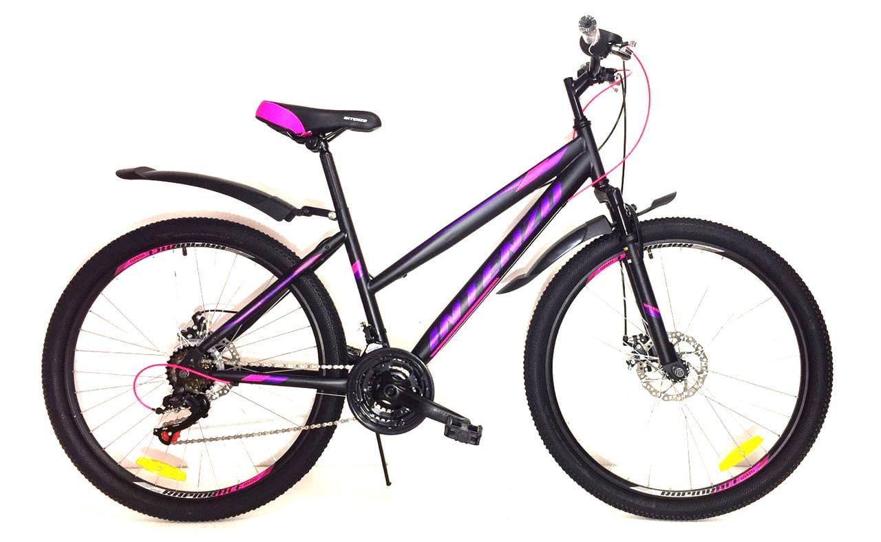 Велосипед женский Intenzo Delta Lady MTB 26" 16" Черный/Фиолетовый (75a1da07)