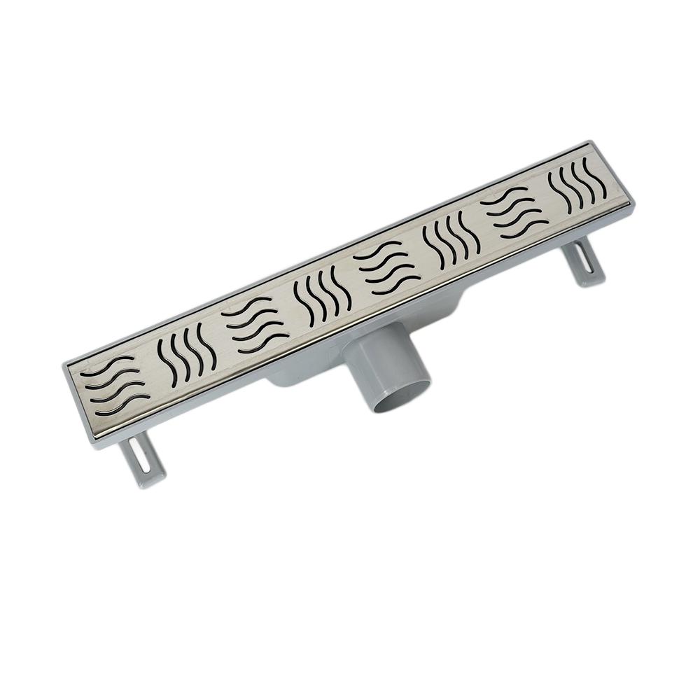 Трап душевой Sanpreis CLASSIC горизонтальный гидрозатвор решетка волна 40 см