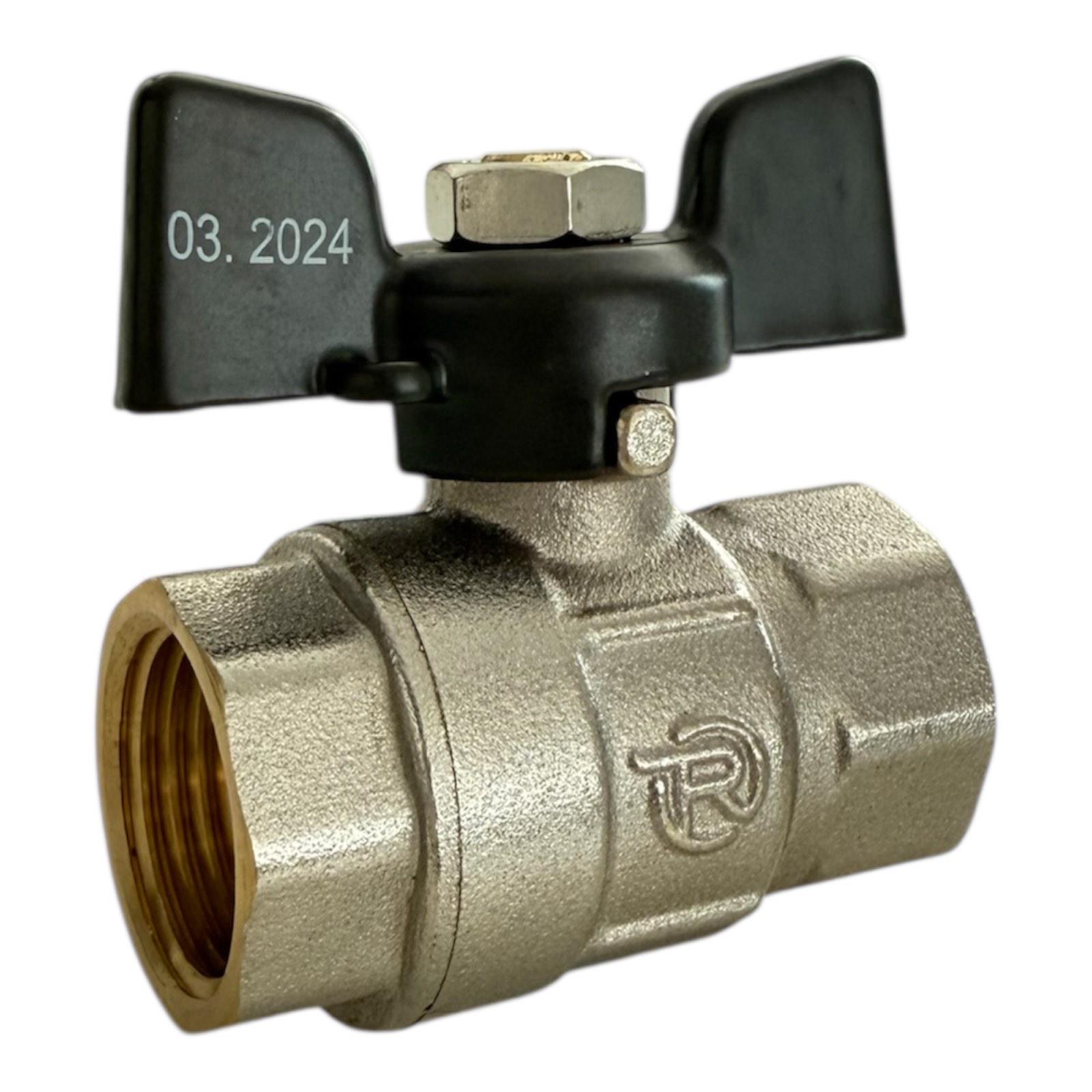 Кран кульовий REIGER ПЛЮС 1/2" ВВ метелик (00-00009408)