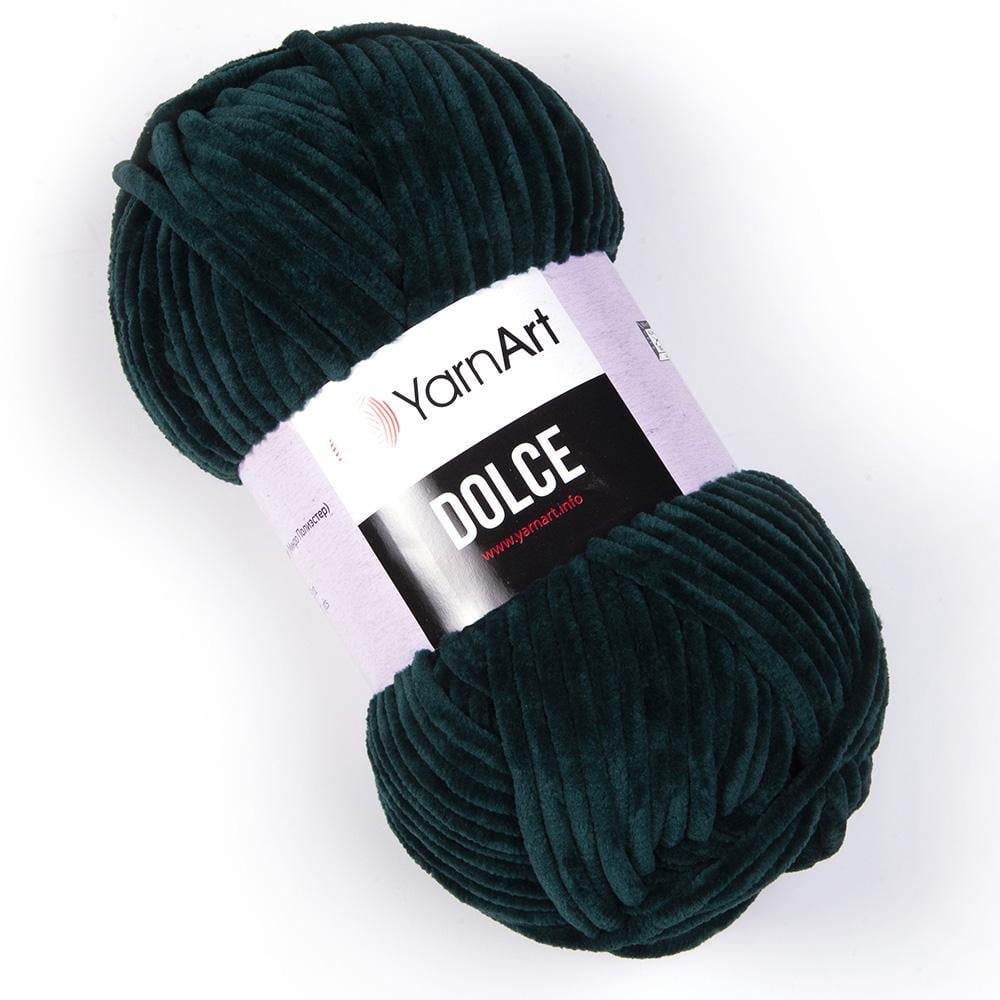 Пряжа велюровая YarnArt Dolce 774 Изумрудный (2393)