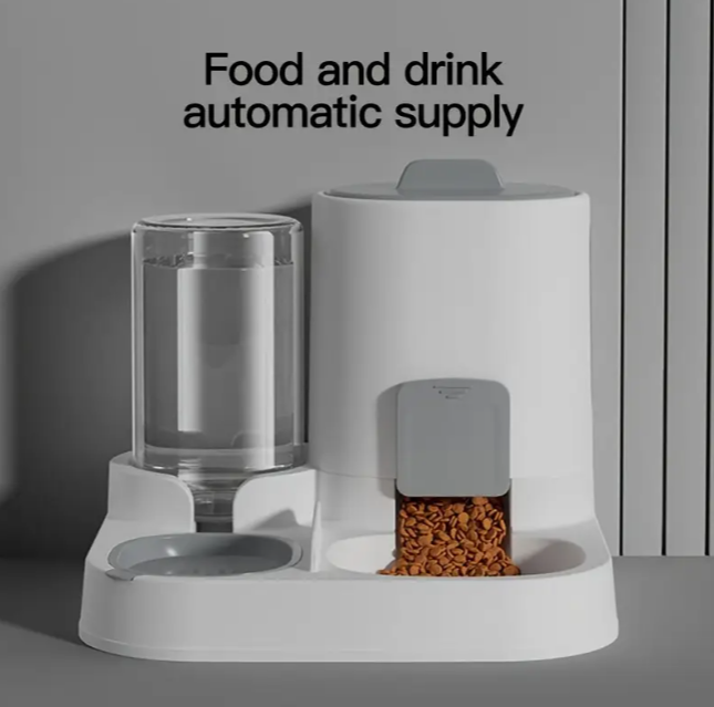 Автоматична годівниця і поїлка 2в1 для котів і собак 500 г 750 мл (2008) - фото 2