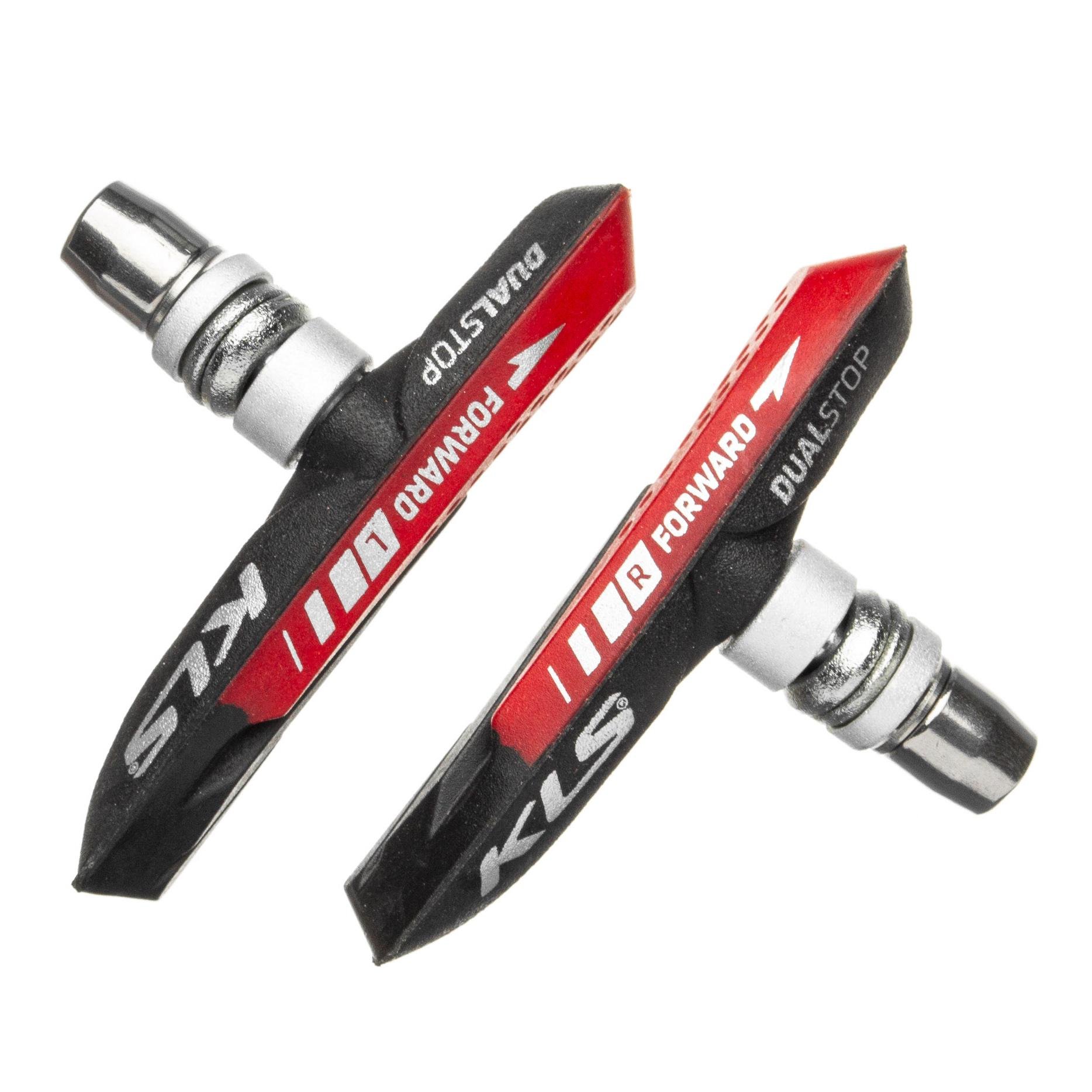 Колодки тормозные KLS Dualstop V-02 Черно-красный (8585019319548)