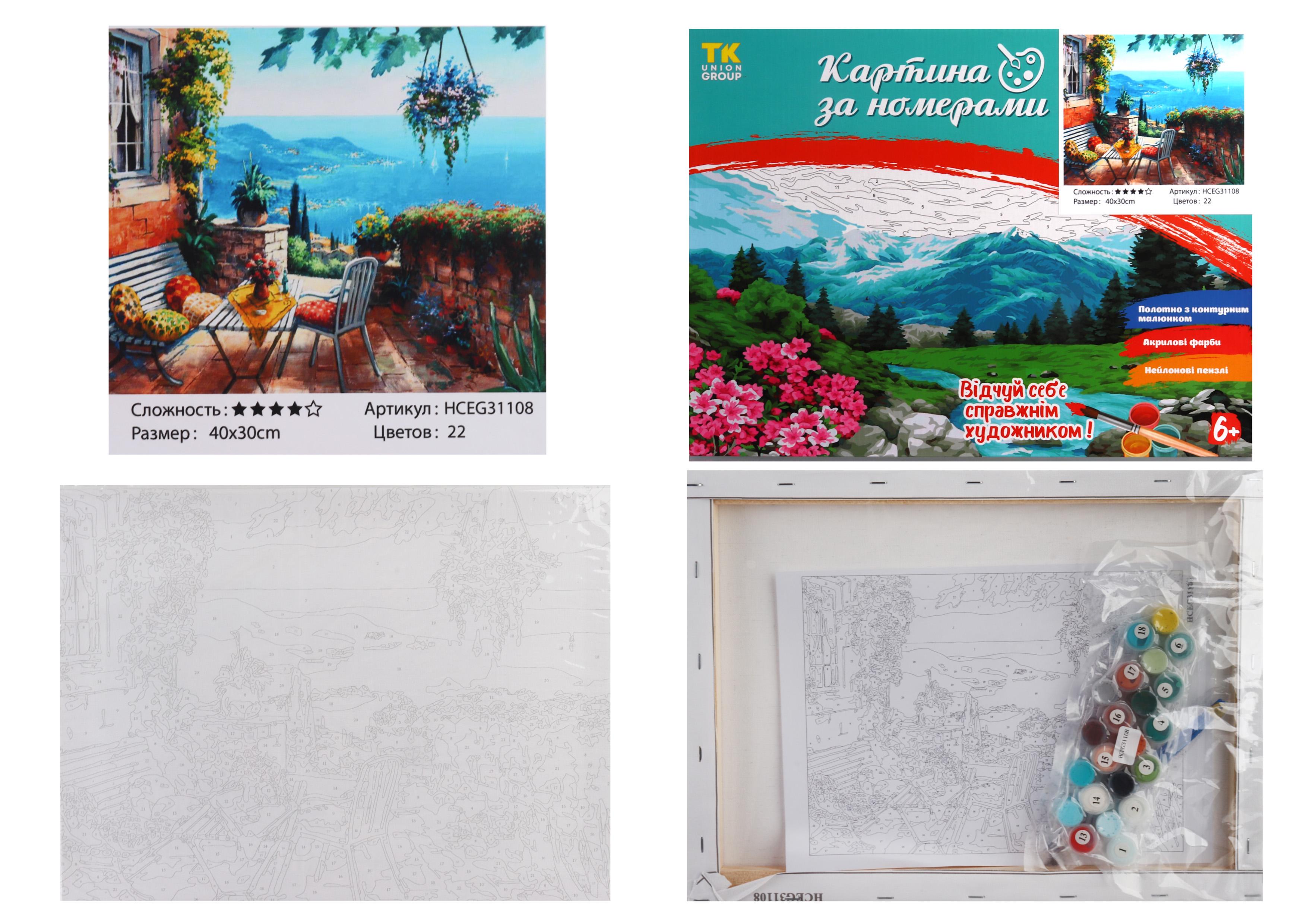 Картина за номерами TK Group Пейзаж Ніцци 31108 30x40 см (MTT-153719)