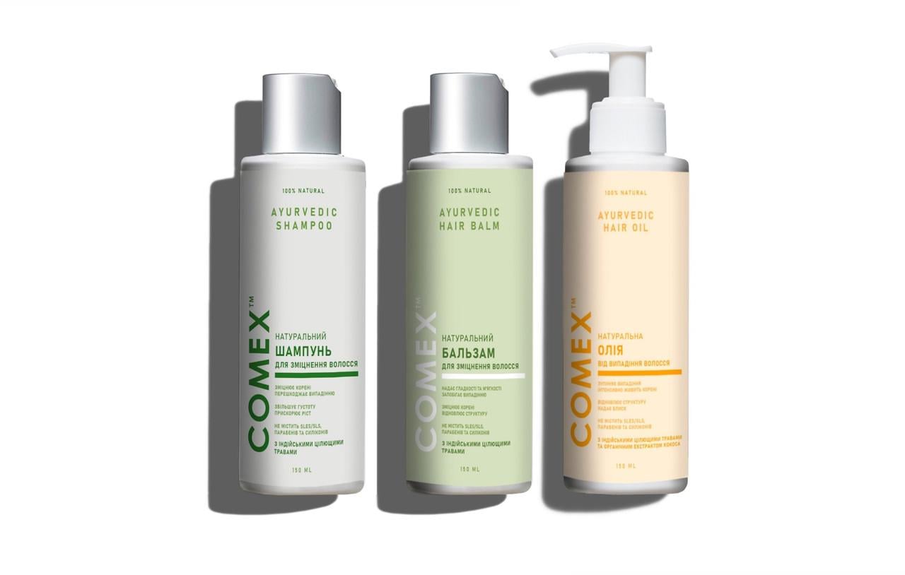 Шампунь аюрведический Comex из индийских трав комплексный уход за волосами 150 мл