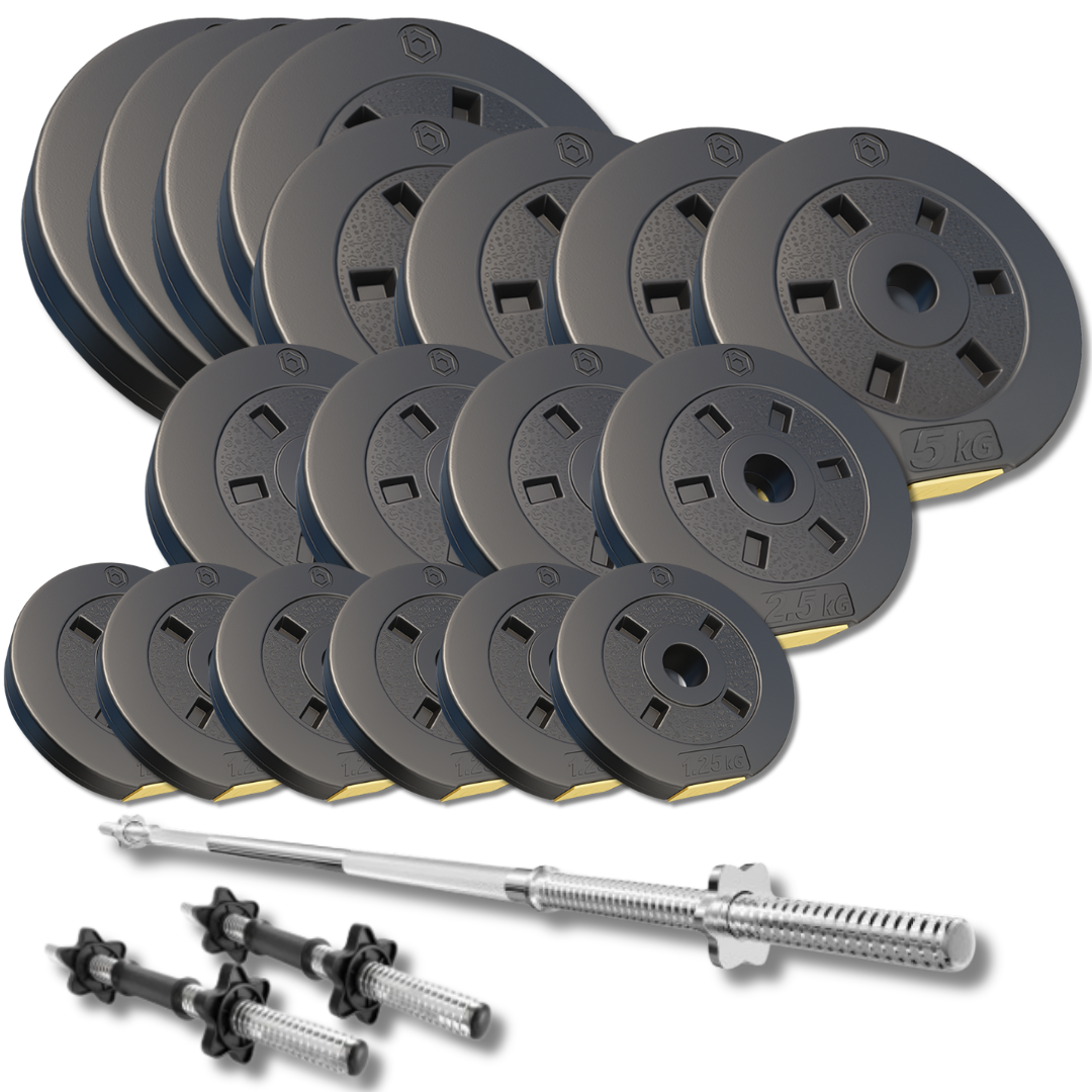 Набор со штангой и гантелями Besport PowerPro 89 кг гриф 167 см (5204)