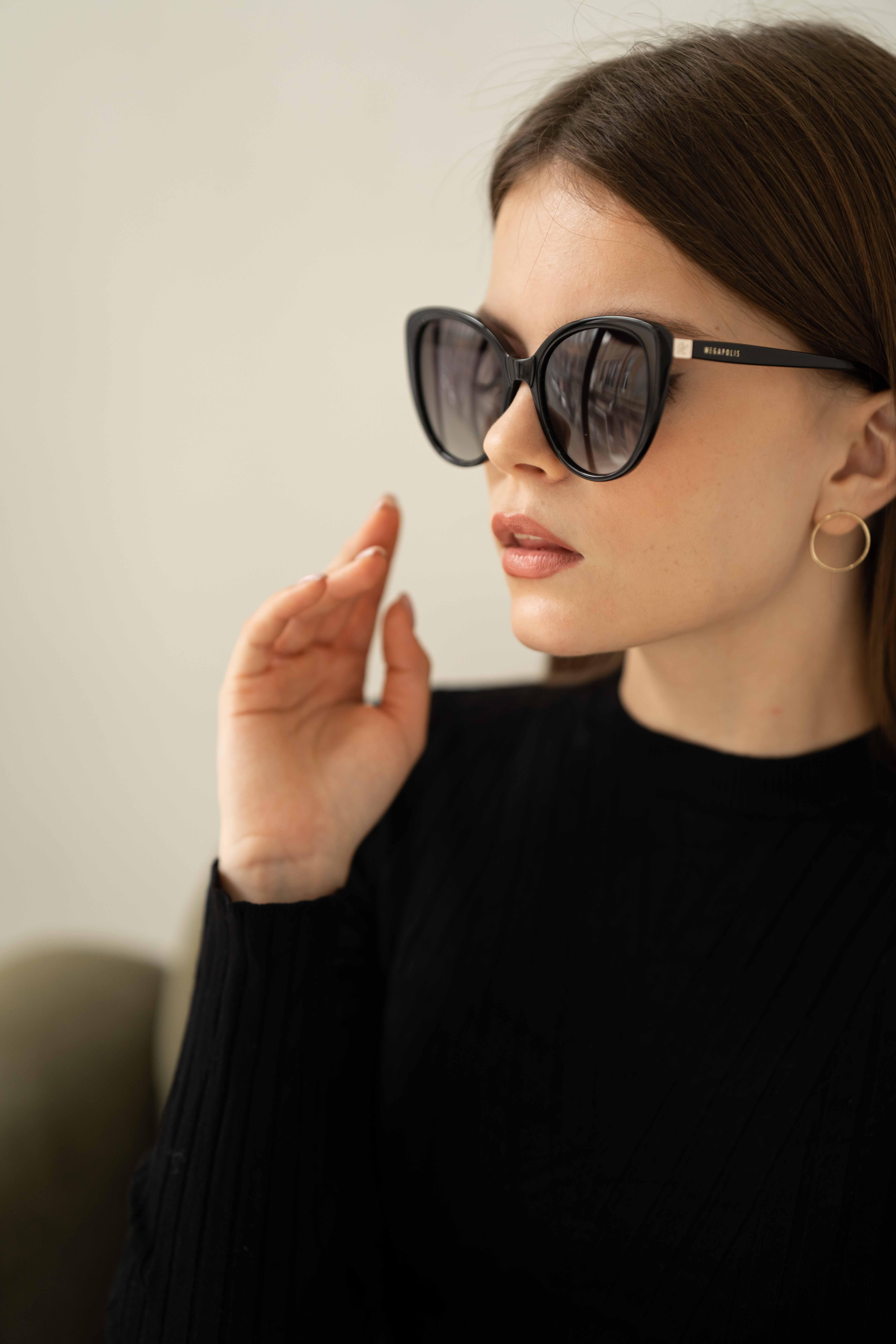 Сонцезахисні окуляри жіночі MEGAPOLIS 335 Nero - фото 3 Сонцезахисні окуляри жіночі MEGAPOLIS 335 Nero - фото 3