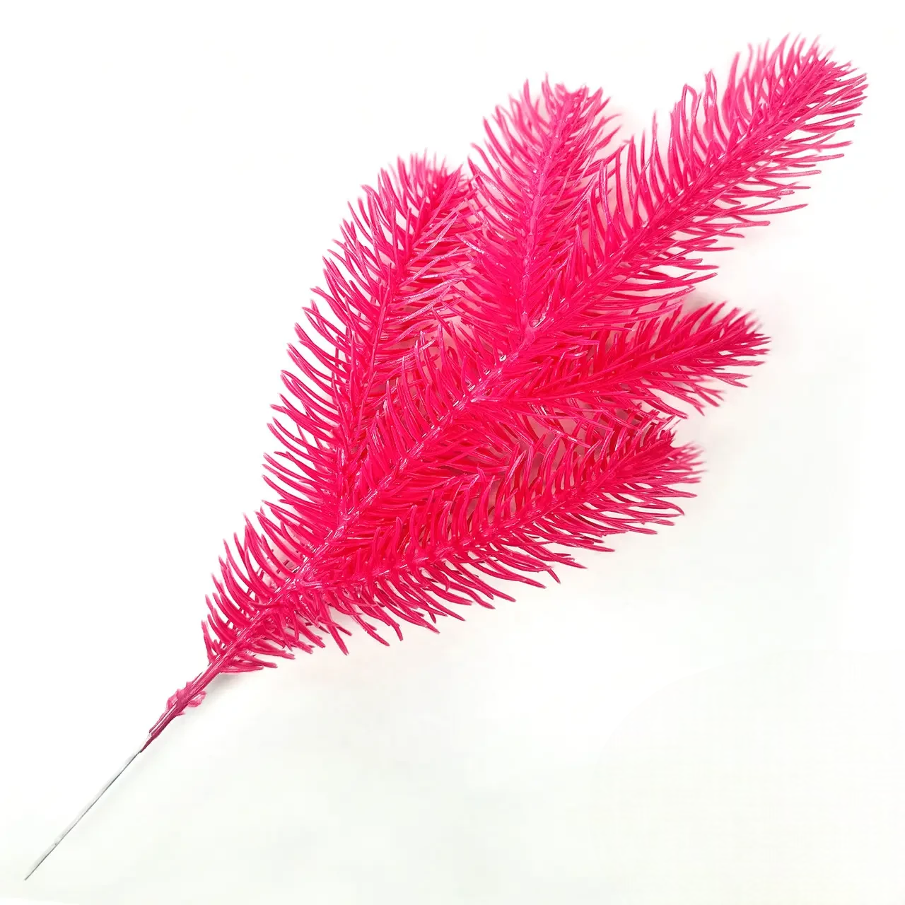 Гілки хвойні штучні SGH Blush Pink лита 33 см 250 шт./уп. Рожевий (3195986734)