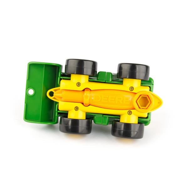 Игровой набор-конструктор John Deere Kids Трактор с ковшом и прицепом (47209) - фото 4