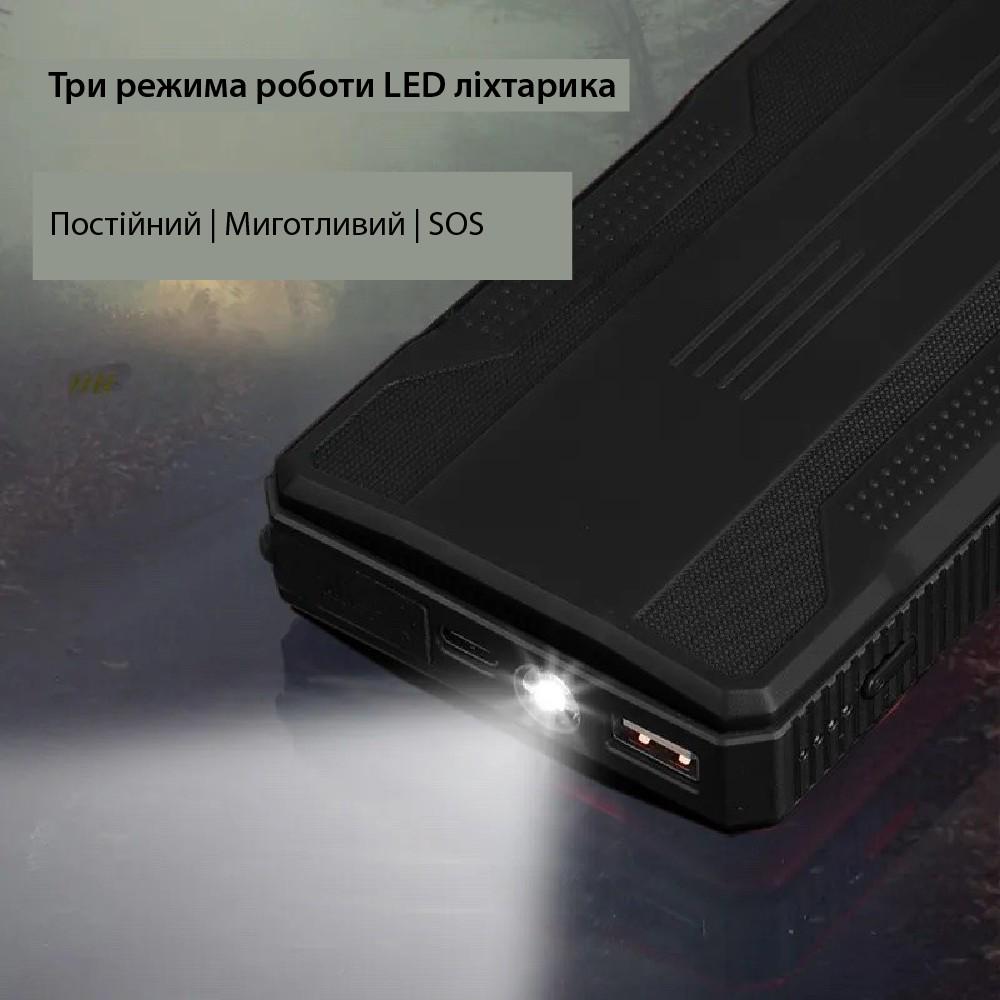 Портативна батарея XON PowerBank AutoCharge TC1E 10000 mAh 200A з функцією автозапуску Black (121510410) - фото 3