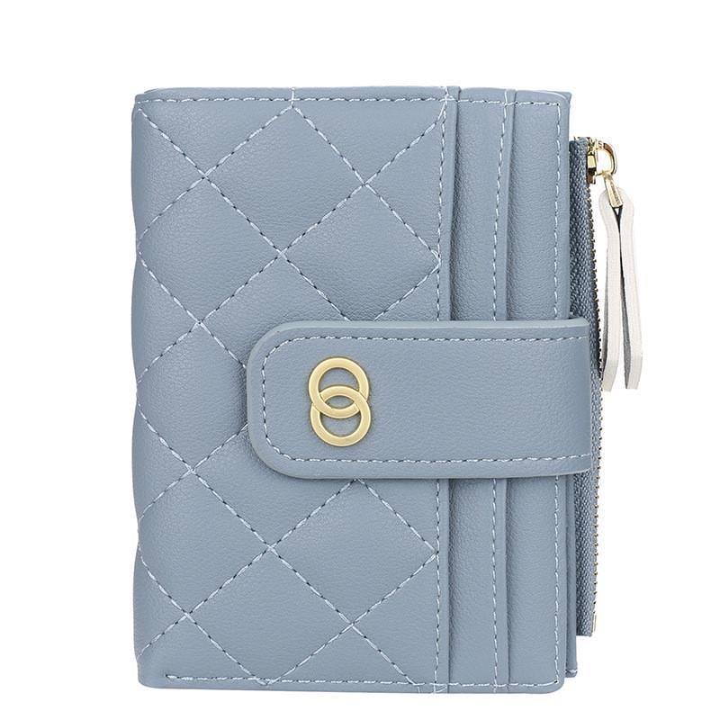 Кошелек женский маленький Голубой (A_10437)