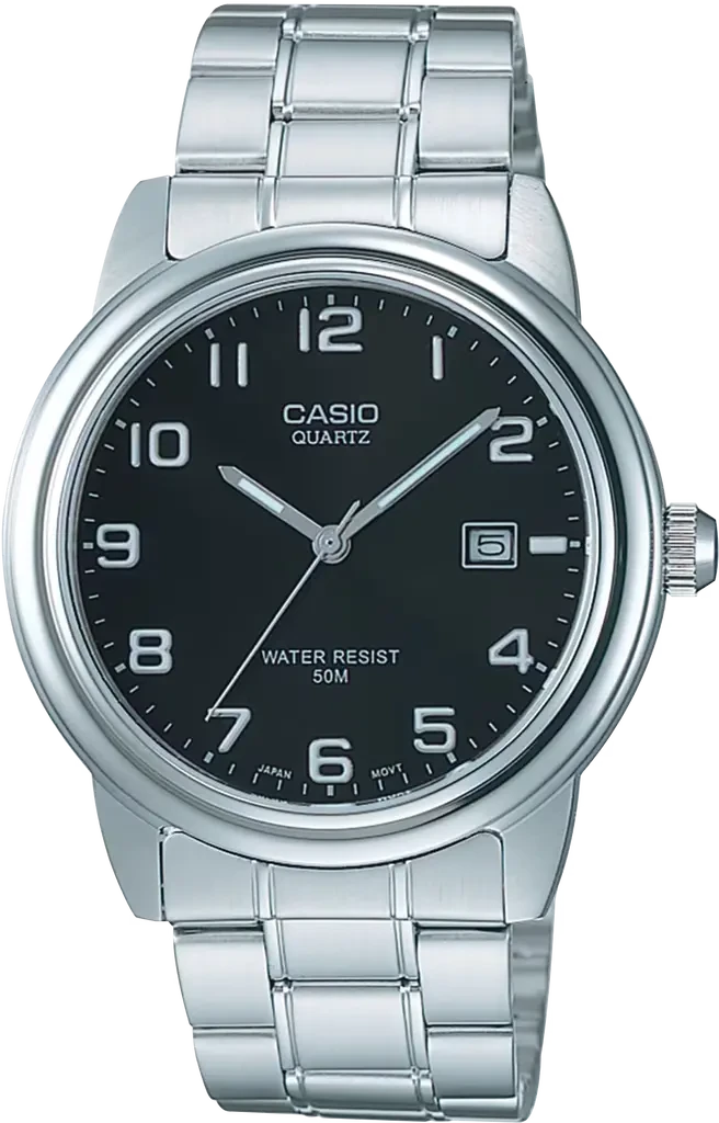 Наручные часы мужские Casio Timeless Collection MTP-1221A-1A со стальным корпусом Черный (3161124671)