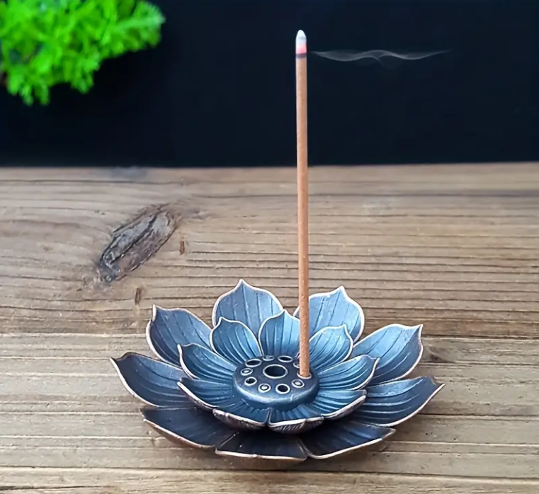 Аромалампа для благовоний Лотос металлическая 4,5х4,5 см (EG4048)