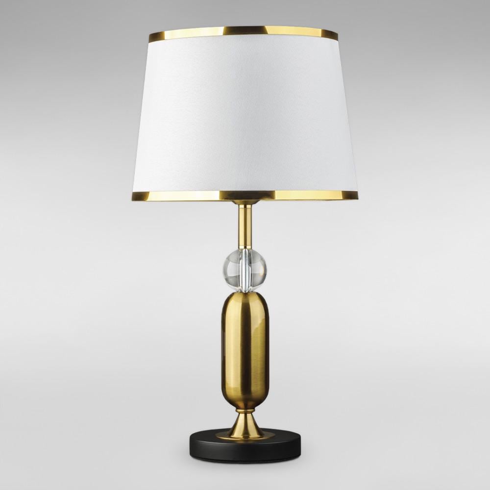 Лампа настольная с абажуром Light House DL-18855/1T Бронзовый/Черный/Белый