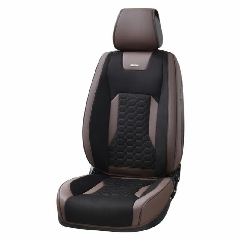 Авточохли Beltex Montana універсальні 3D-накидки для сидінь Чорно-коричневий (BX87120)