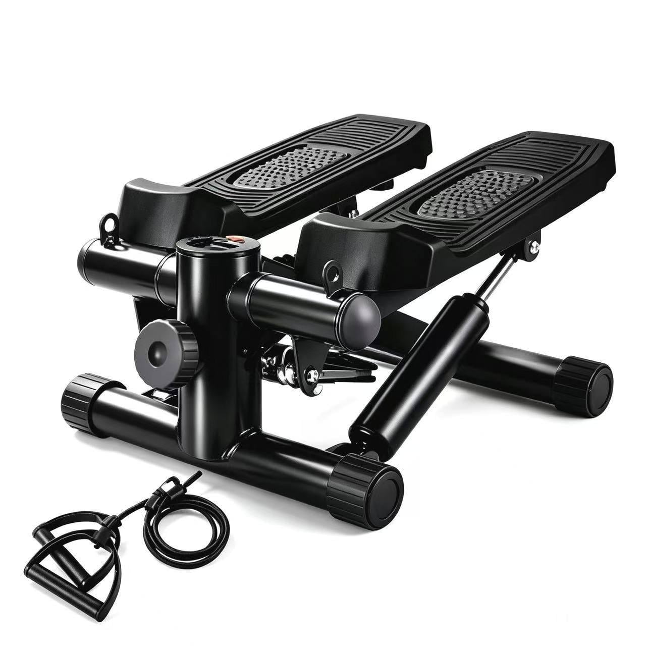 Степер похилий Stepper Step з еспандерами для дому до 120 кг Чорний Степер похилий Stepper Step з еспандерами для дому до 120 кг Чорний