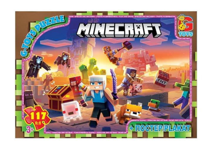 Пазли G-Toys із серії Minecraft 117 ел. (MTT-194707)