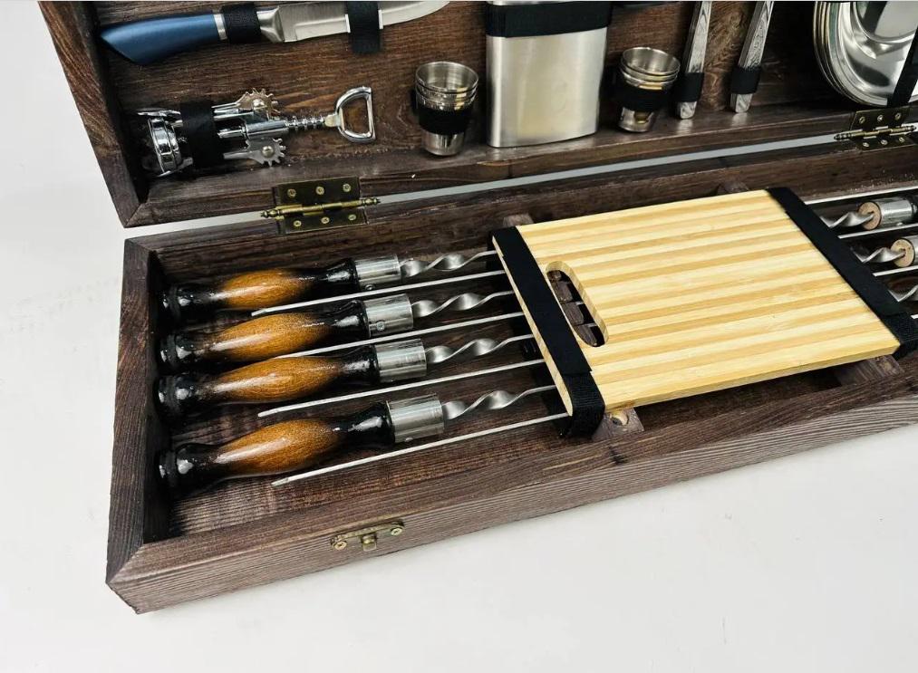 Набор шампуров в кейсе Макси (21-10-KS-7605) - фото 4 Набор шампуров в кейсе Макси (21-10-KS-7605) - фото 4