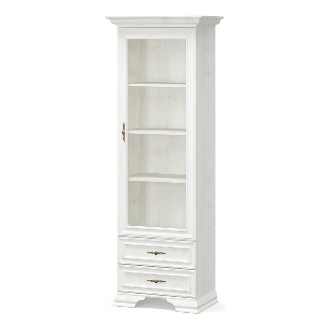 Шкаф Мебель Сервис Ирис 1В2Ш классика с выдвижными ящиками со стеклом 70х198 см Андерсон пайн (penal_1V2Sh_Iris_MS)