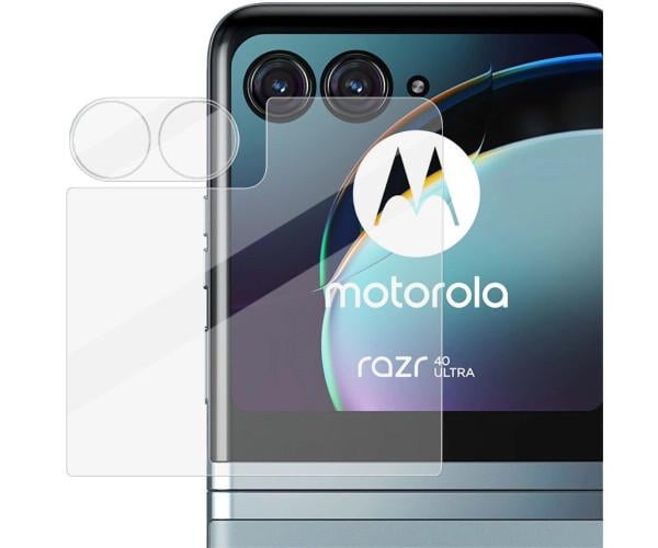 Защитное стекло Motorola Razr 40 Ultra Transparent на камеру и задний экран для (32417)