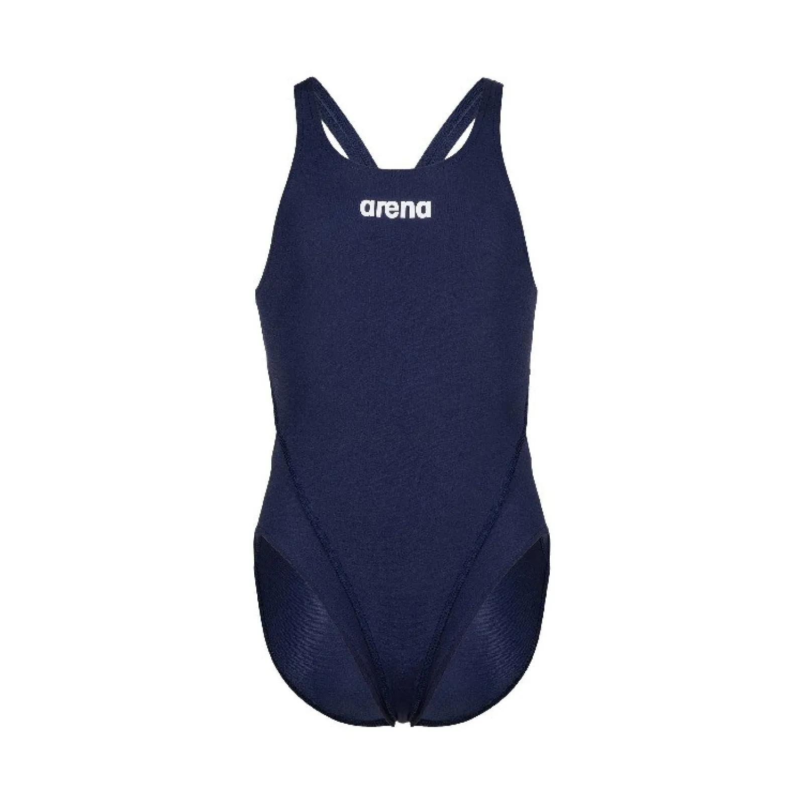 Купальник закритий для дівчат Arena TEAM SWIMSUIT SWIM TECH SOLID 140 см Темно-синій ( 004764-750 140 см)