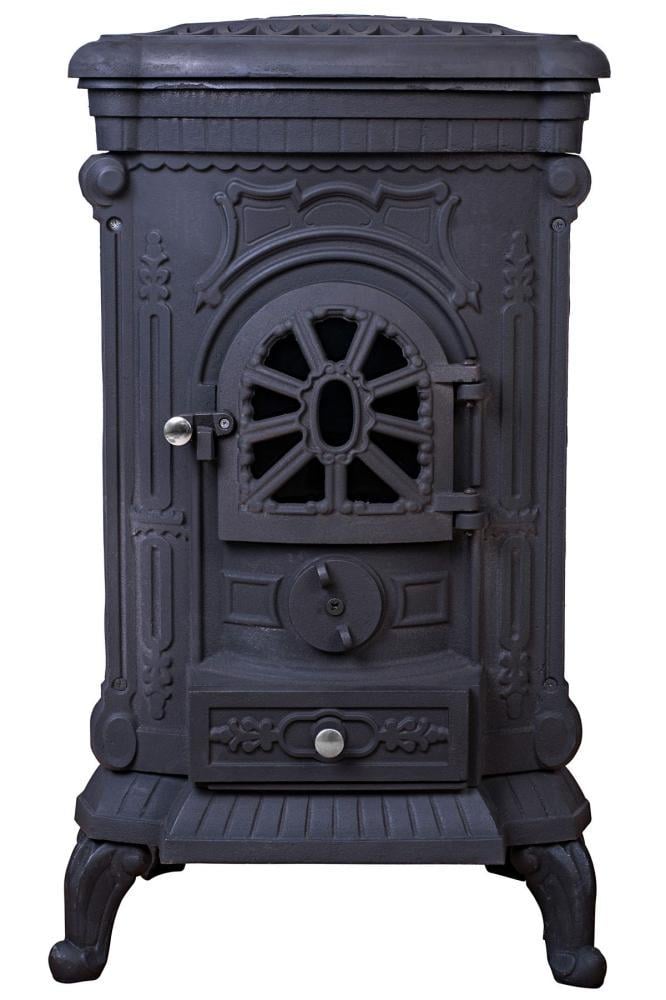 Печь-буржуйка Bonro чугунная с двойными стенками на 9 кВт Черный (132-76-30000001)