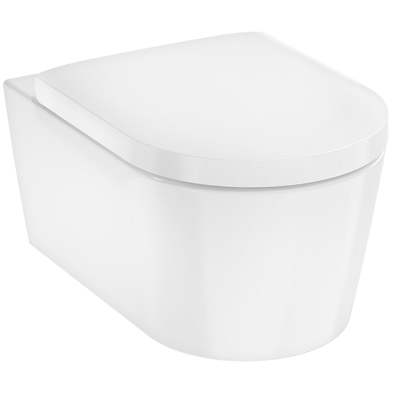 Унитаз подвесной Hansgrohe EluPura 60292450 безобедочный с сиденьем с микролифтом (257633)