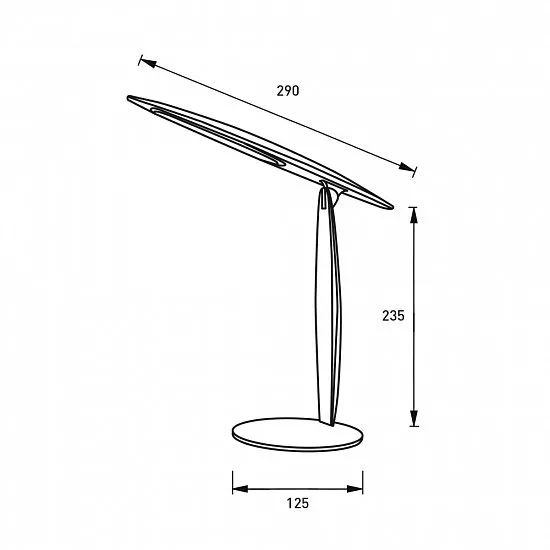 Светильник настольный LED Eurolamp 5 Вт 5000K Серебристый (17552087) - фото 3