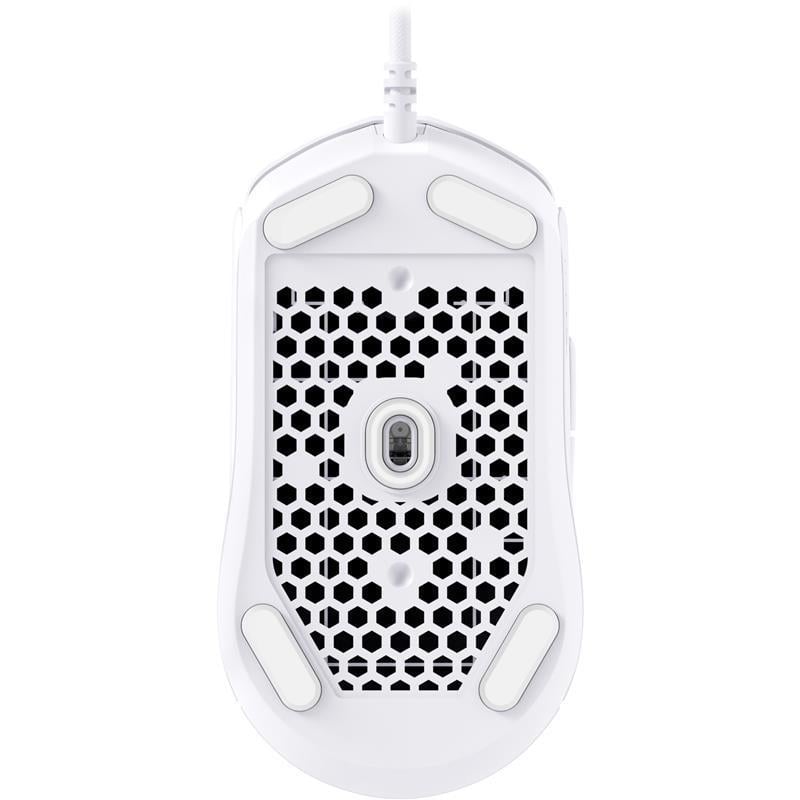 Мишка провідна ігрова HyperX Pulsefire Haste 2 RGB 26000 DPI 8000 Гц тефлонові глайди White (629411) - фото 5
