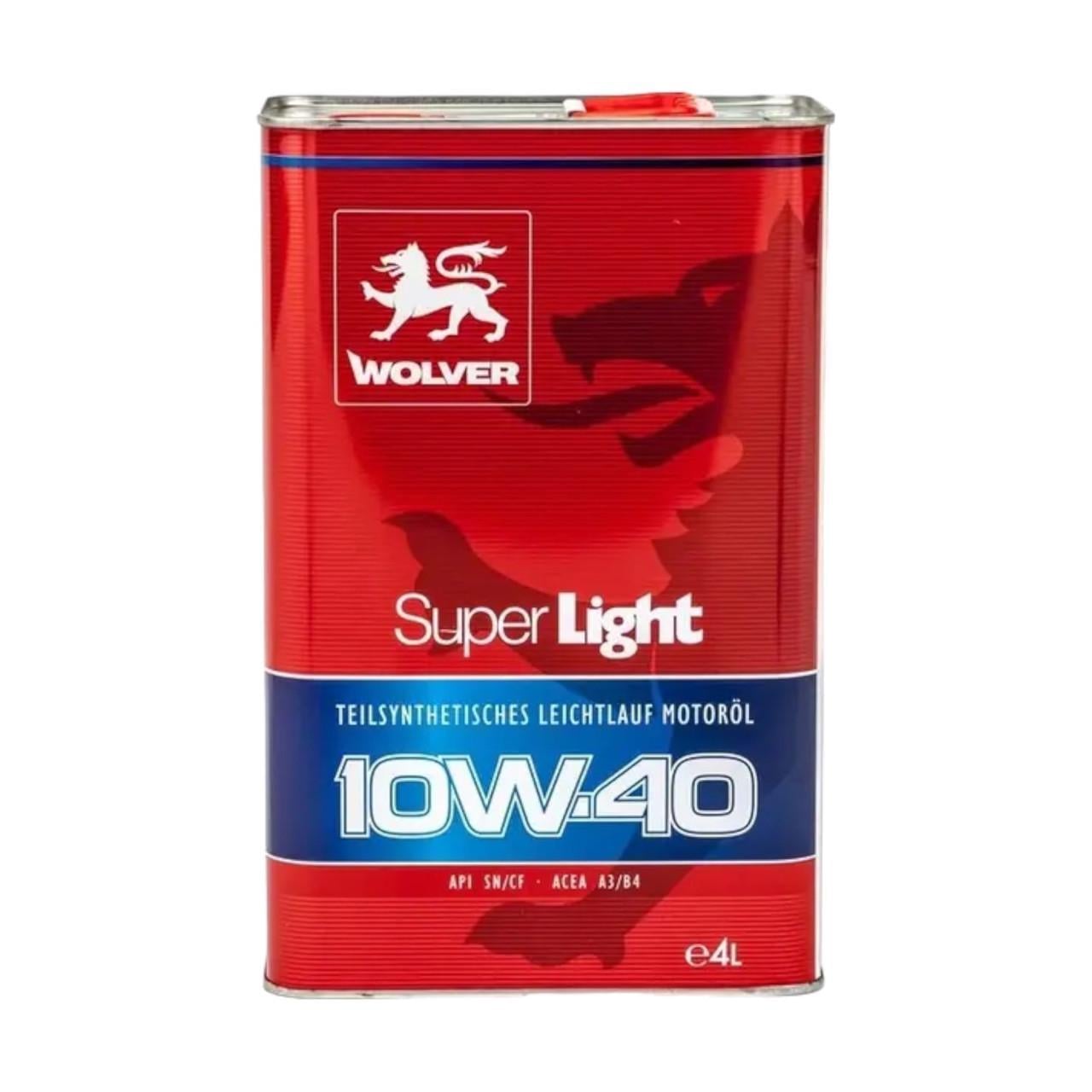 Моторная смазка Wolver Super Light 10W-40 4 л (3199358313)