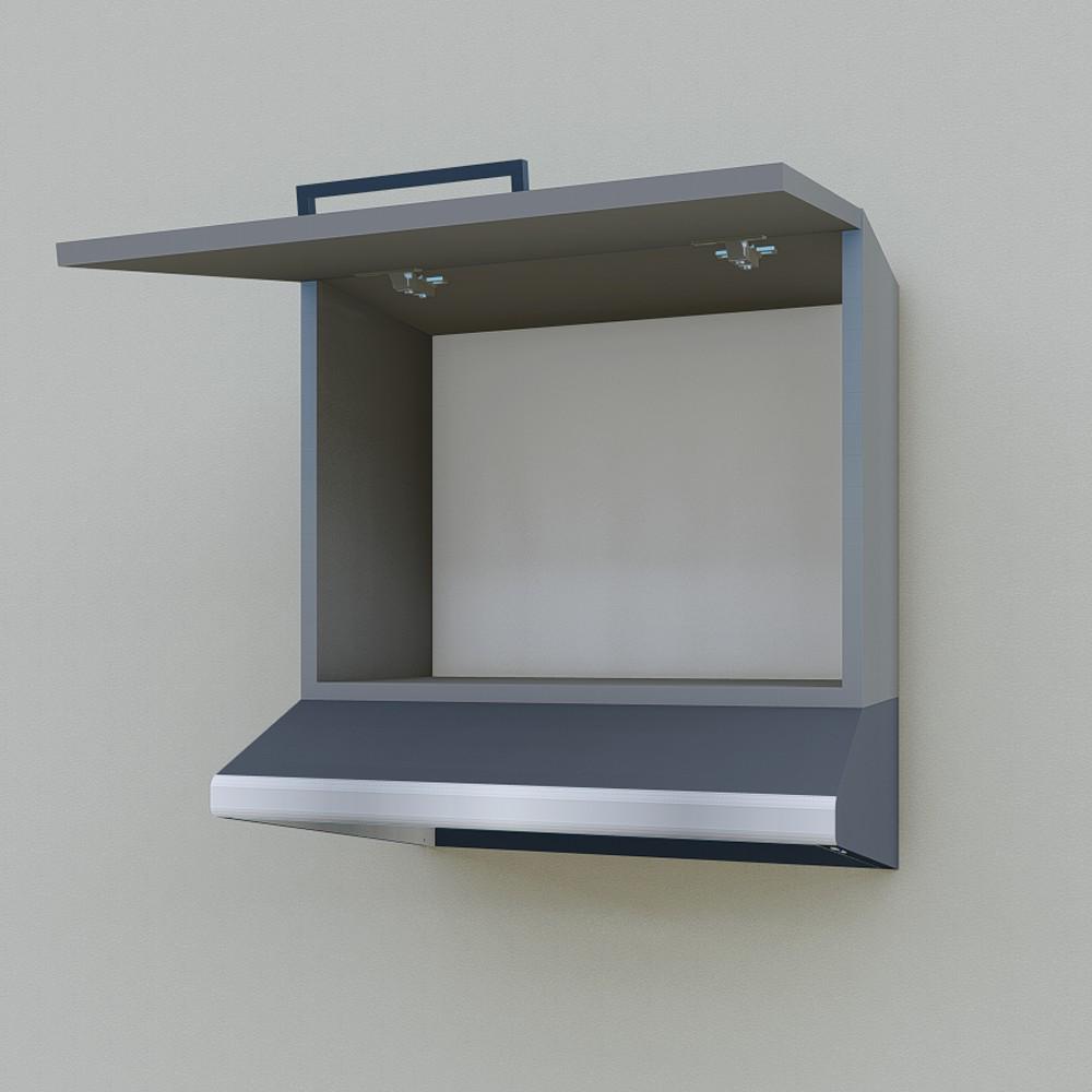 Шкаф навесной Opendoors МП9 для кухни под вытяжку 500 мм Антрацитовый (МП9/5) - фото 4 Шкаф навесной Opendoors МП9 для кухни под вытяжку 500 мм Антрацитовый (МП9/5) - фото 4