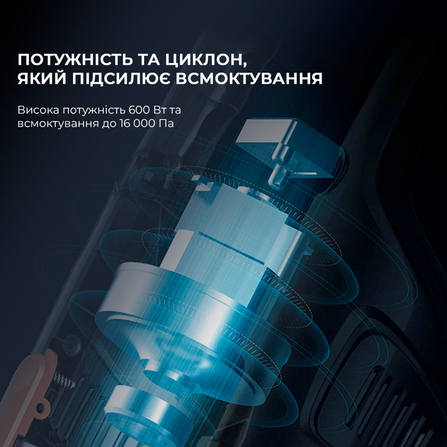 Пилосос вертикальний Deerma Cord Hand Stick Vacuum Cleaner DX118C White - фото 8 Пилосос вертикальний Deerma Cord Hand Stick Vacuum Cleaner DX118C White - фото 8