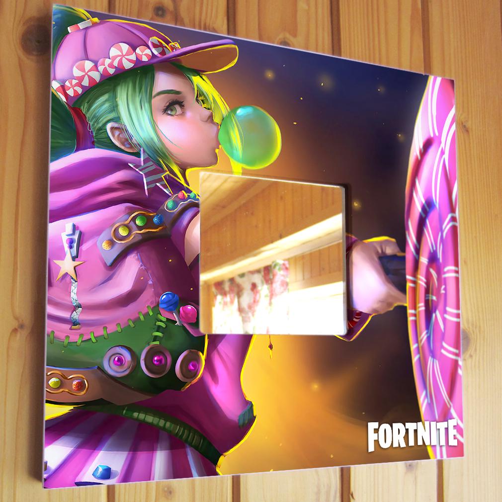 Зеркало декоративное Персонажи игры ''Fortnite'' 260х260 мм (M04435)