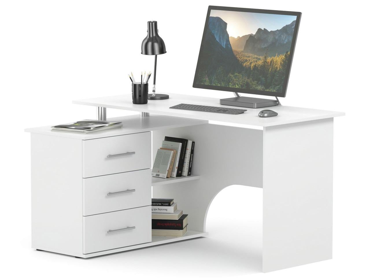 Компьютерный стол с ящиками XDesk-09.1 Белый