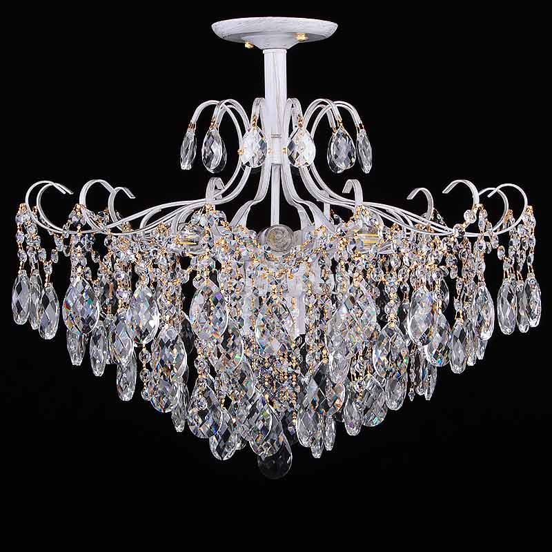 Хрустальная потолочная люстра Light House DL-17349/9  Белый