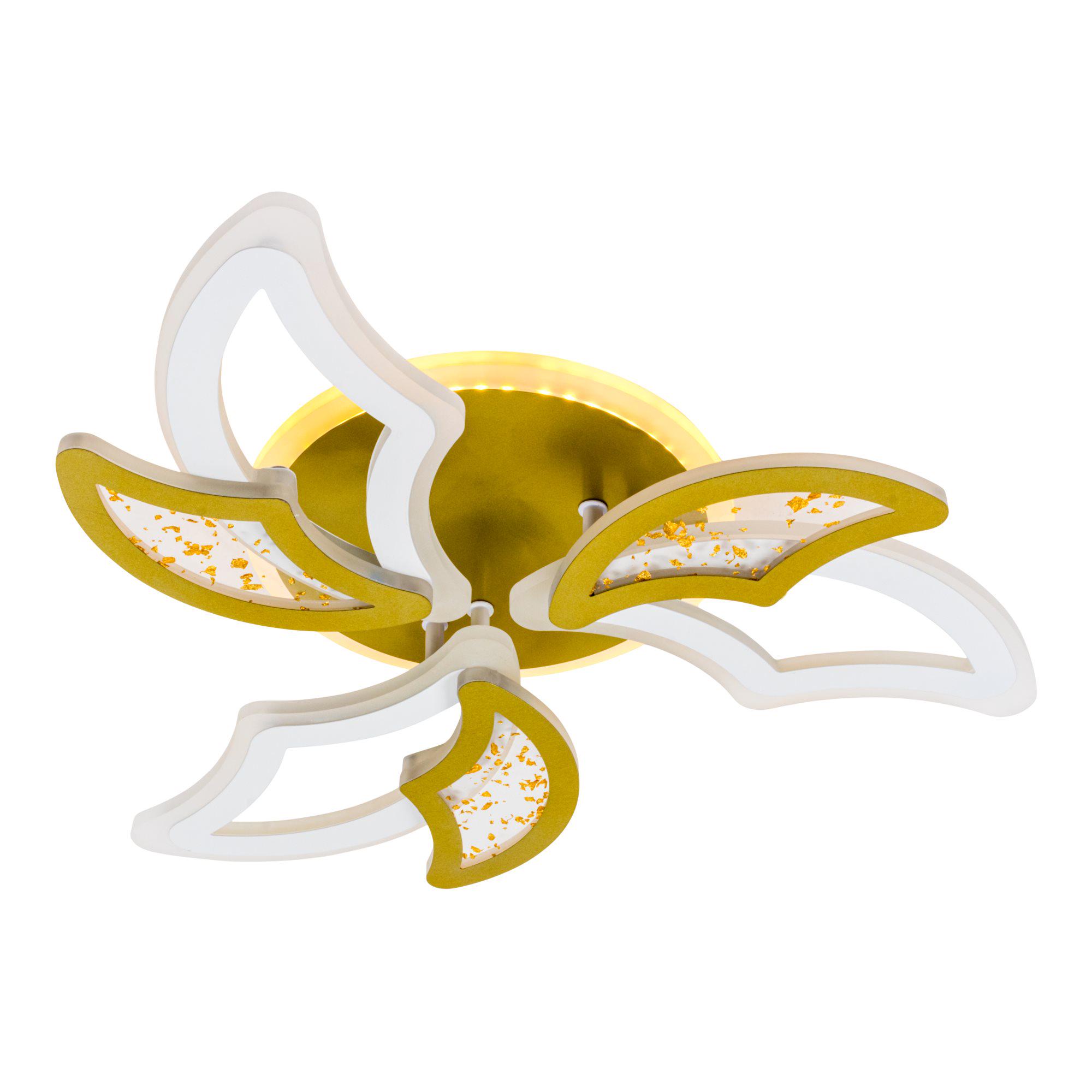 Люстра светодиодная с пультом Valeso V K29128-3+3+1 White/Gold (000036421) - фото 12