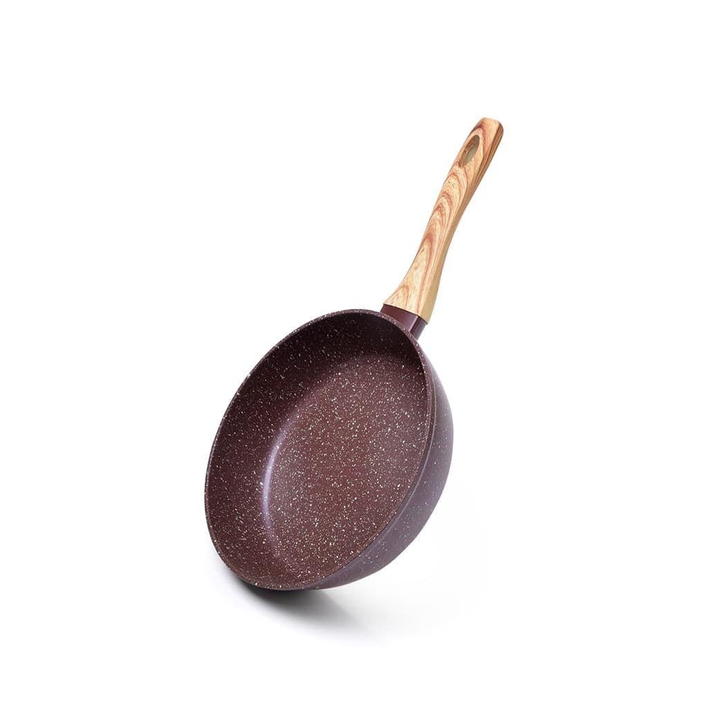Сковорода Fissman Mosses Stone 24х6,5 см алюминиевая с каменным антипригарным покрытием (AL-4296.24)
