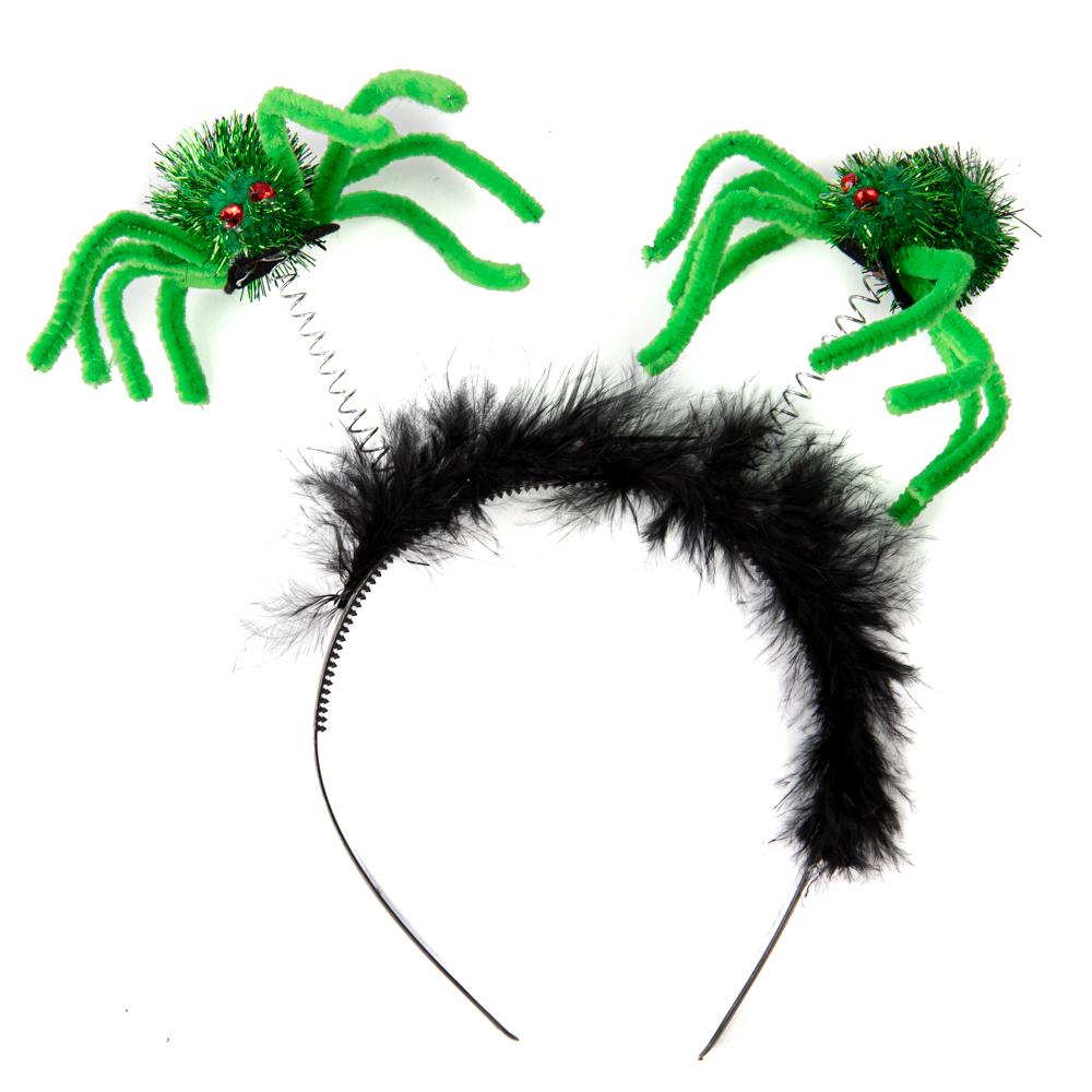 Ободок на Хеллоуин Elisey Паучки Зеленый (8810-054)